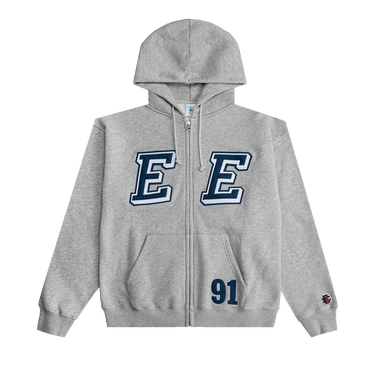 Eric Emanuel EE Felt Zip-Up Hoodie 'Heather Grey'