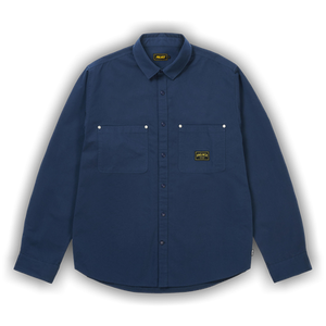Palace Cotton Twill Overshirt Washed 'Blue'