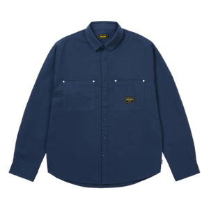Palace Cotton Twill Overshirt Washed 'Blue'