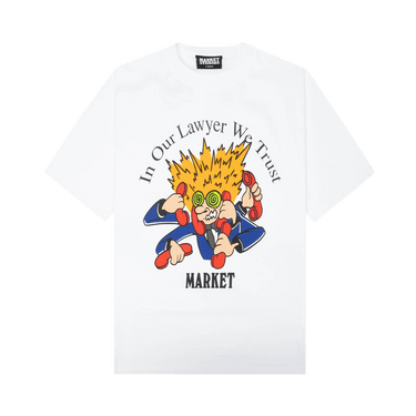 Market Lawyer We Trust T-Shirt 'White'