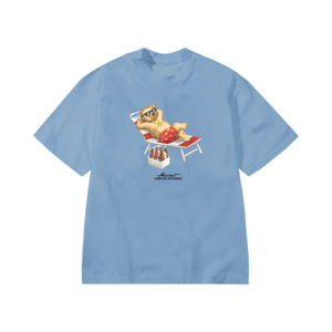Market Smiley Bearly A Care T-Shirt 'Dusk Blue'