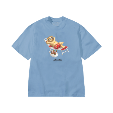 Market Smiley Bearly A Care T-Shirt 'Dusk Blue'