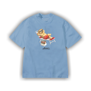 Market Smiley Bearly A Care T-Shirt 'Dusk Blue'