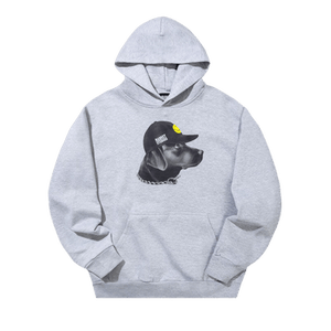 Market Smiley Dog Got Style Hoodie 'Ash Grey'