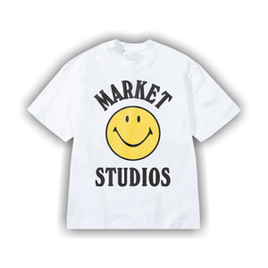 Market Smiley Mood T-Shirt 'White'