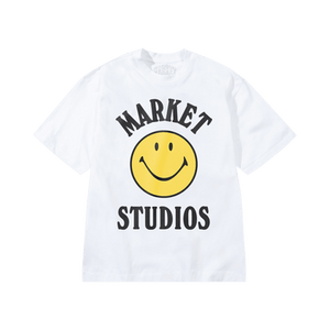 Market Smiley Mood T-Shirt 'White'