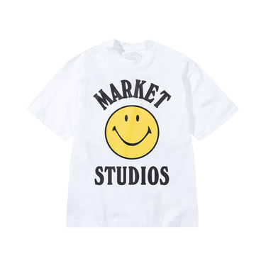 Market Smiley Mood T-Shirt 'White'