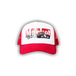 Market Formula One Trucker Hat 'Red/White'