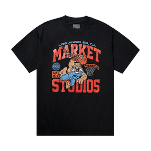 Market Ballin Bobcat T-Shirt 'Washed Black'