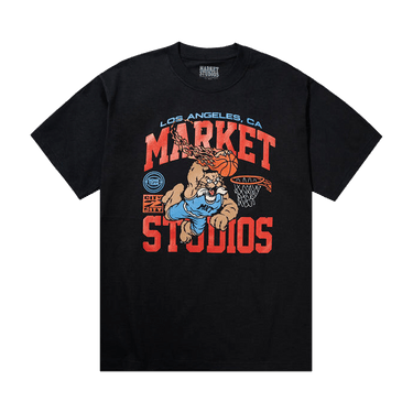 Market Ballin Bobcat T-Shirt 'Washed Black'