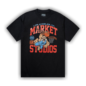Market Ballin Bobcat T-Shirt 'Washed Black'