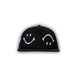 Market Smiley Face 6-Panel Hat 'Jet Black'