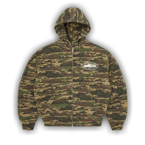 Corteiz Island Puff Print Zip Hoodie 'Digi Camo'