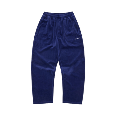 Corteiz Pista Velour Track Pant 'Navy'