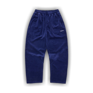 Corteiz Pista Velour Track Pant 'Navy'