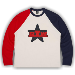 Corteiz Rtw Star Raglan Long-Sleeve 'Navy/Red'