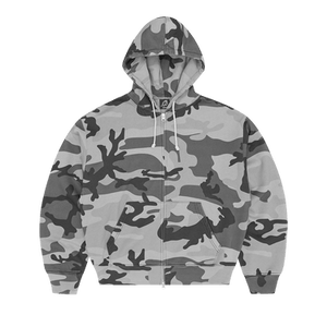 Corteiz Diplomatic Zip Hoodie 'Washed Camo'