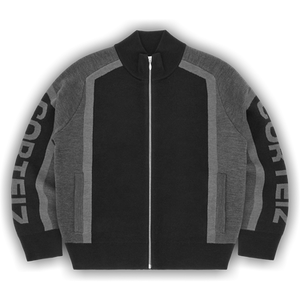 Corteiz Precision Knit Zip Up 'Black'