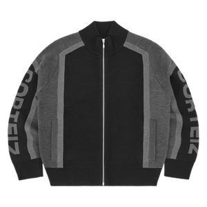 Corteiz Precision Knit Zip Up 'Black'
