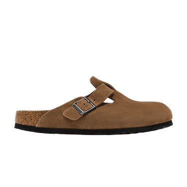 Birkenstock Boston Soft Footbed Sandal 'Dark Tea'