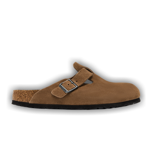Birkenstock Boston Soft Footbed Sandal 'Dark Tea'