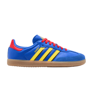 adidas Samba Licensed 'Hi-Res Blue Yellow Vivid Red'