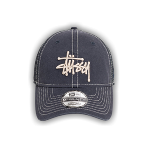 Stussy New Era 9twenty Washed Basic Trucker 'Navy'