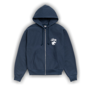 Stussy Long Haul Zip Hoodie 'Navy'