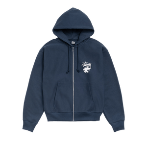 Stussy Long Haul Zip Hoodie 'Navy'