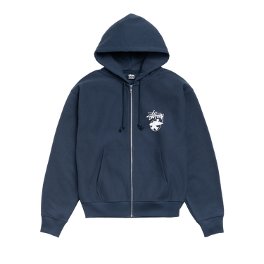 Stussy Long Haul Zip Hoodie 'Navy'