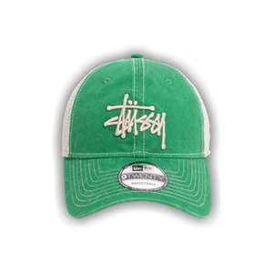 Stussy New Era 9twenty Washed Basic Trucker 'Green'