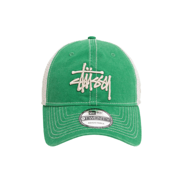 Stussy New Era 9twenty Washed Basic Trucker 'Green'