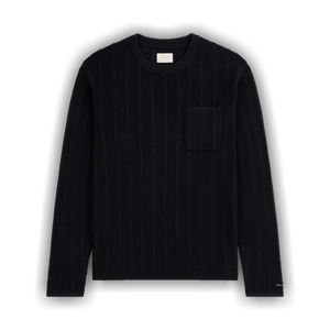 Aimé Leon Dore Racking Stitch Crewneck Sweater 'Jet Black'