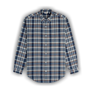 Aimé Leon Dore Washed Madras Shirt 'Navy Plaid'