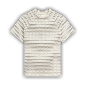 Aimé Leon Dore Jacquard Striped Tee 'Beige Stripe'