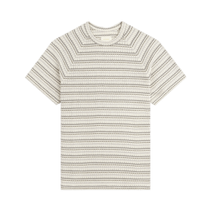 Aimé Leon Dore Jacquard Striped Tee 'Beige Stripe'