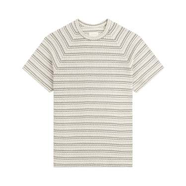 Aimé Leon Dore Jacquard Striped Tee 'Beige Stripe'