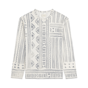 Aimé Leon Dore Long-Sleeve Mesh Tapestry Tee 'Coconut Milk'