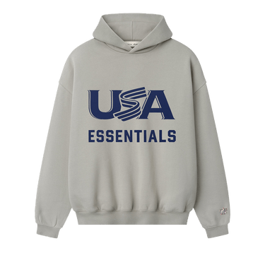 Fear of God Essentials USA Sport Hoodie 'Seal'