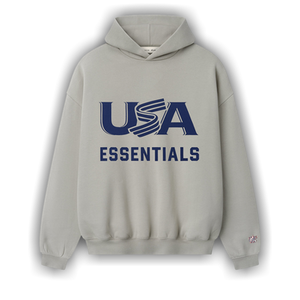 Fear of God Essentials USA Sport Hoodie 'Seal'