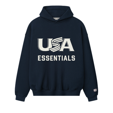 Fear of God Essentials USA Sport Hoodie 'Dark Sapphire'