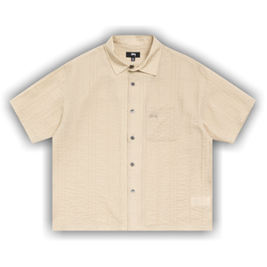 Stussy Pleated Textured Shirt 'Tan'