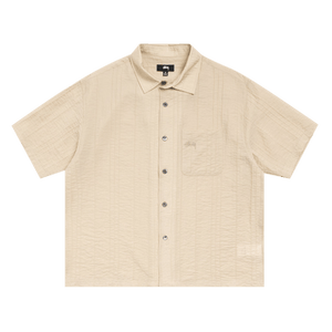 Stussy Pleated Textured Shirt 'Tan'