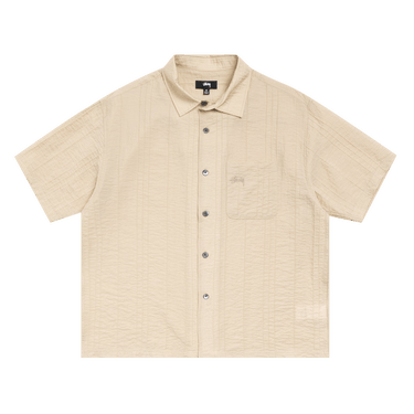 Stussy Pleated Textured Shirt 'Tan'