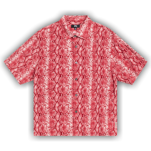 Stussy Python Short-Sleeve Shirt 'Red'