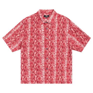 Stussy Python Short-Sleeve Shirt 'Red'