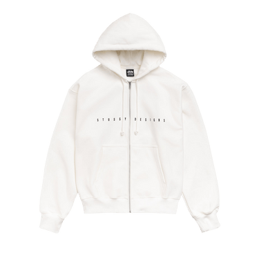 Stussy S Box Zip Hoodie 'Off White'