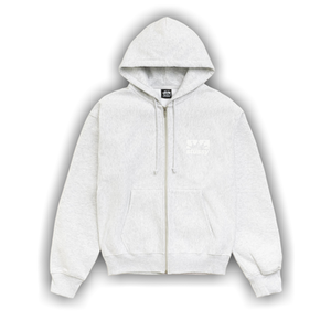 Stussy Box Crown Zip Hoodie 'Ash Heather'