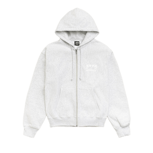 Stussy Box Crown Zip Hoodie 'Ash Heather'