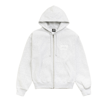 Stussy Box Crown Zip Hoodie 'Ash Heather'